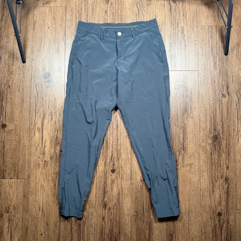 Primo Golf Joggers Mens 30 Short Gray Performance Tapered Ankle Zip Golf Pants‎